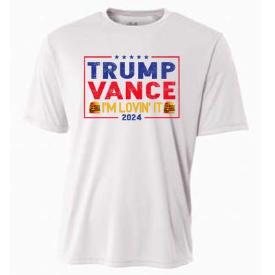 Trump Vance IM Lovin It Hamburger 2024 Cooling Performance Crew T-Shirt