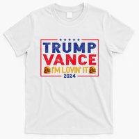 Trump Vance IM Lovin It Hamburger 2024 T-Shirt