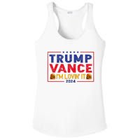 Trump Vance IM Lovin It Hamburger 2024 Ladies PosiCharge Competitor Racerback Tank