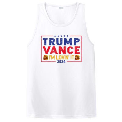 Trump Vance IM Lovin It Hamburger 2024 PosiCharge Competitor Tank