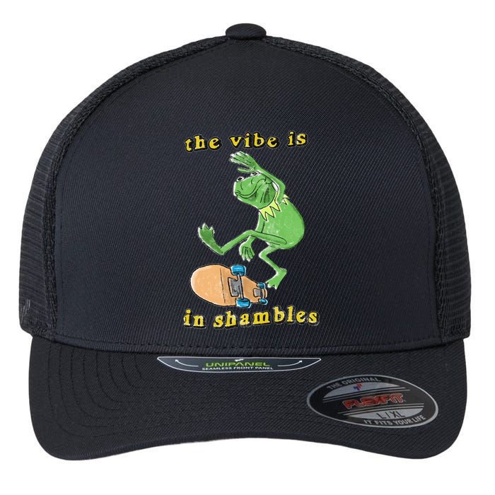 The Vibe Is In Shambles Flexfit Unipanel Trucker Cap