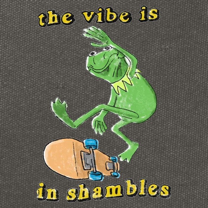 The Vibe Is In Shambles Cotton Canvas Backpack