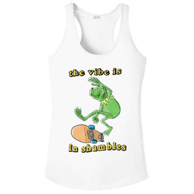The Vibe Is In Shambles Ladies PosiCharge Competitor Racerback Tank