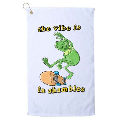 The Vibe Is In Shambles Golf Towel