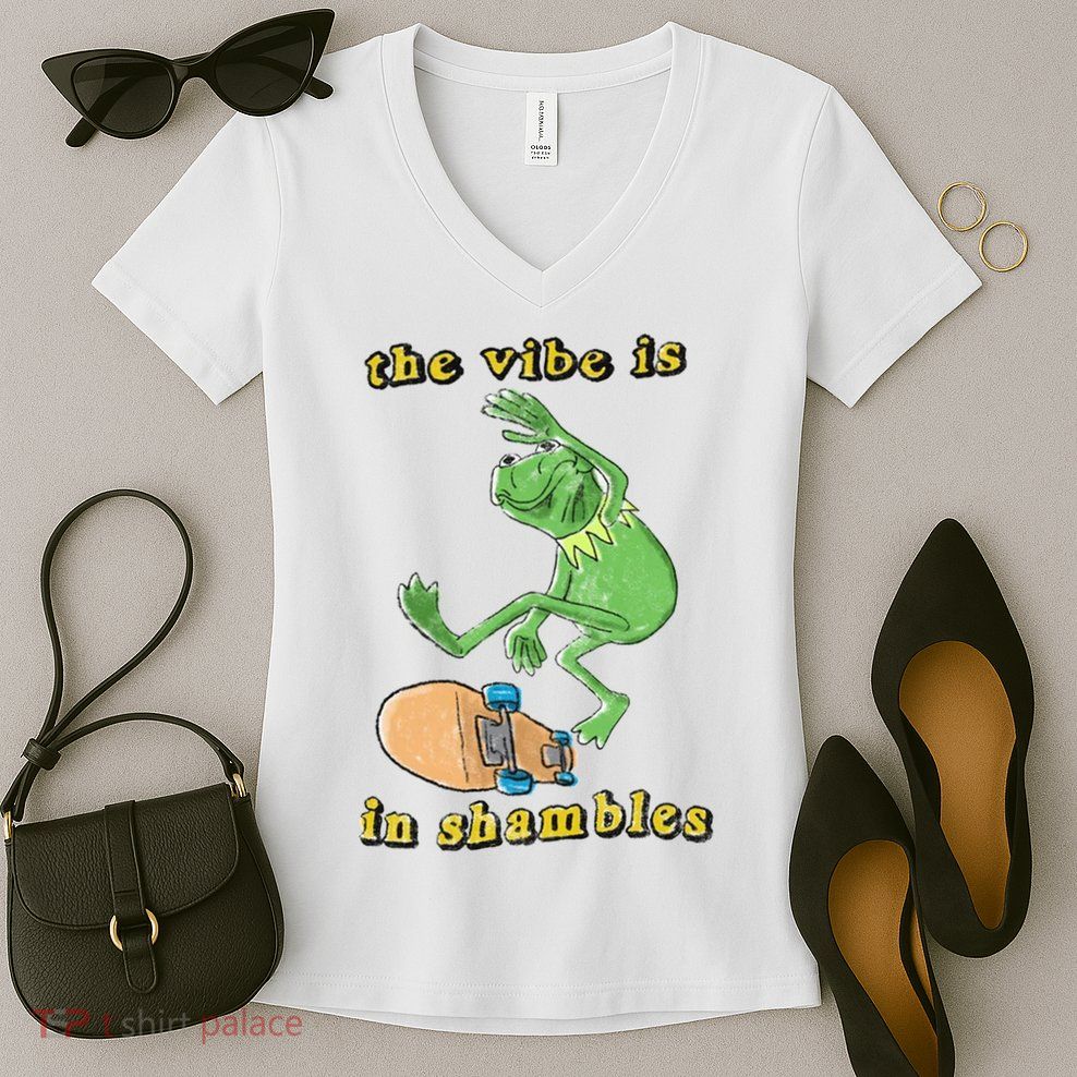 The Vibe Is In Shambles Women's V-Neck T-Shirt