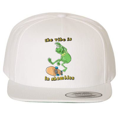 The Vibe Is In Shambles Wool Snapback Cap
