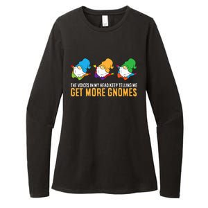 The Voices In My Head Keep Telling Me Get More Gnomes Gift Womens CVC Long Sleeve Shirt