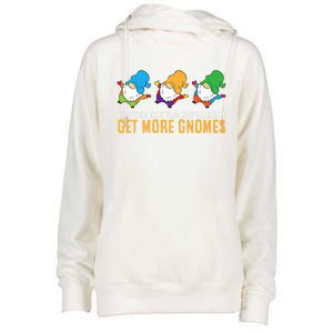 The Voices In My Head Keep Telling Me Get More Gnomes Gift Womens Funnel Neck Pullover Hood