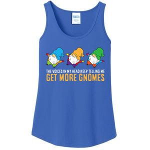 The Voices In My Head Keep Telling Me Get More Gnomes Gift Ladies Essential Tank