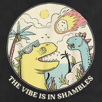 The Vibe Is In Shambles Garment-Dyed Fleece Hoodie