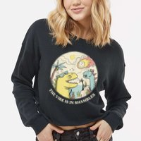 The Vibe Is In Shambles Cropped Pullover Crew