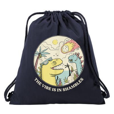 The Vibe Is In Shambles Drawstring Bag