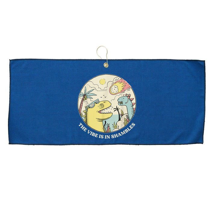The Vibe Is In Shambles Large Microfiber Waffle Golf Towel