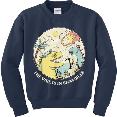 The Vibe Is In Shambles Kids Sweatshirt