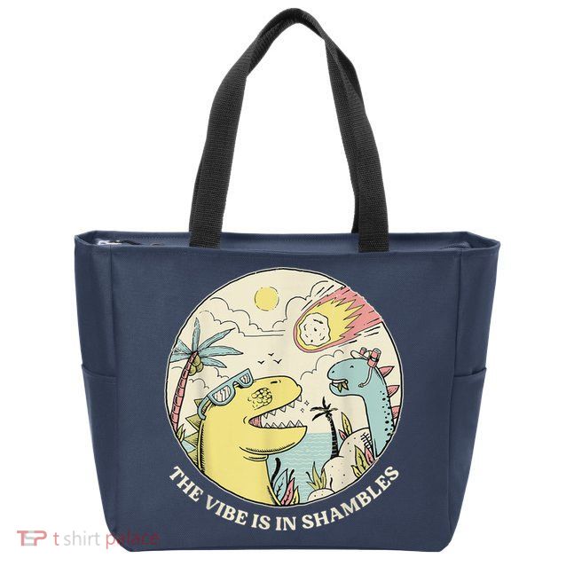 The Vibe Is In Shambles Zip Tote Bag