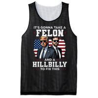 Trump Vance ItS Gonna Take A Felon And A Hillbilly To Fix Mesh Reversible Basketball Jersey Tank