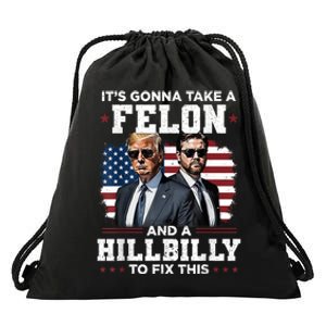 Trump Vance ItS Gonna Take A Felon And A Hillbilly To Fix This Drawstring Bag