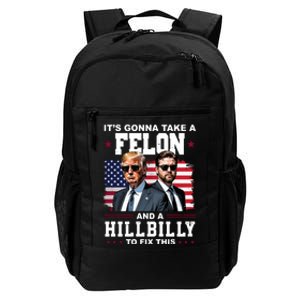 Trump Vance ItS Gonna Take A Felon And A Hillbilly To Fix Daily Commute Backpack