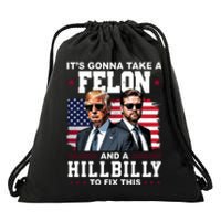 Trump Vance ItS Gonna Take A Felon And A Hillbilly To Fix Drawstring Bag