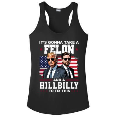 Trump Vance ItS Gonna Take A Felon And A Hillbilly To Fix Ladies PosiCharge Competitor Racerback Tank
