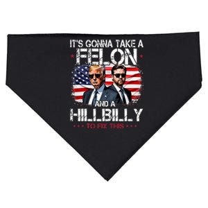 Trump Vance ItS Gonna Take A Felon And A Hillbilly To Fix USA-Made Doggie Bandana