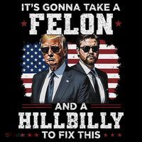 Trump Vance ItS Gonna Take A Felon And A Hillbilly To Fix Toddler T-Shirt