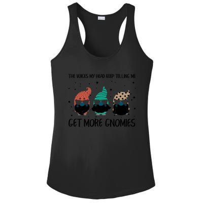 The Voices In My Head Keep Telling Me Get More Gnomes Gift Ladies PosiCharge Competitor Racerback Tank