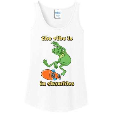 The Vibe Is In Shambles Ladies Essential Tank