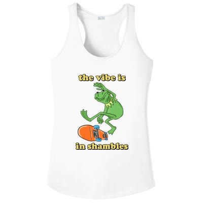 The Vibe Is In Shambles Ladies PosiCharge Competitor Racerback Tank