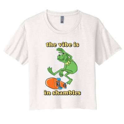 The Vibe Is In Shambles Women's Crop Top Tee