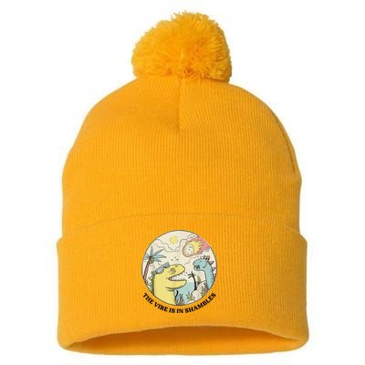 The Vibe Is In Shambles Pom Pom 12in Knit Beanie