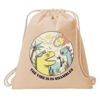 The Vibe Is In Shambles Drawstring Bag