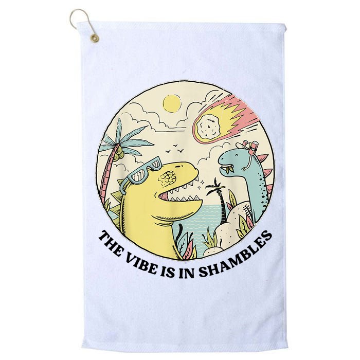 The Vibe Is In Shambles Golf Towel
