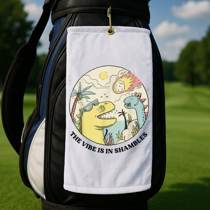 The Vibe Is In Shambles Golf Towel