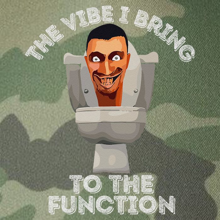The Vibe I Bring To The Function Meme Skibid.I Toilet Meme Legacy Tie Dye Trucker Hat