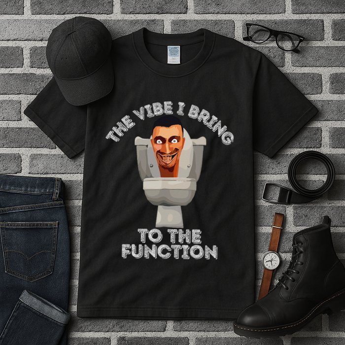 The Vibe I Bring To The Function Meme Skibid.I Toilet Meme Tall T-Shirt