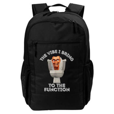 The Vibe I Bring To The Function Meme Skibid.I Toilet Meme Backpack
