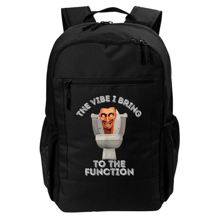 The Vibe I Bring To The Function Meme Skibid.I Toilet Meme Backpack