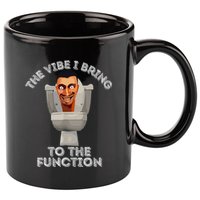 The Vibe I Bring To The Function Meme Skibid.I Toilet Meme 11oz C Handle Ceramic Mug