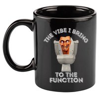 The Vibe I Bring To The Function Meme Skibid.I Toilet Meme 11oz C Handle Ceramic Mug