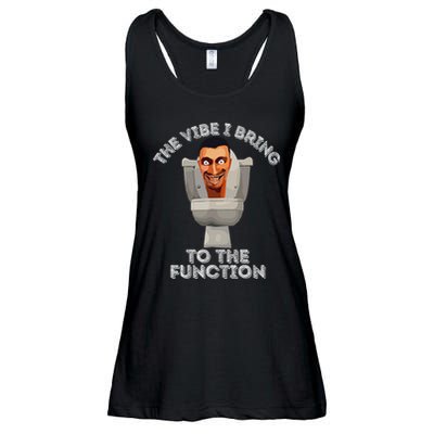 The Vibe I Bring To The Function Meme Skibid.I Toilet Meme Ladies Essential Flowy Tank