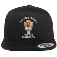 The Vibe I Bring To The Function Meme Skibid.I Toilet Meme Flatbill Hat