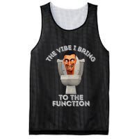 The Vibe I Bring To The Function Meme Skibid.I Toilet Meme Mesh Reversible Basketball Jersey Tank
