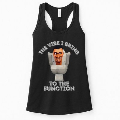 The Vibe I Bring To The Function Meme Skibid.I Toilet Meme Womens Tank Top