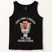 The Vibe I Bring To The Function Meme Skibid.I Toilet Meme Tank Top