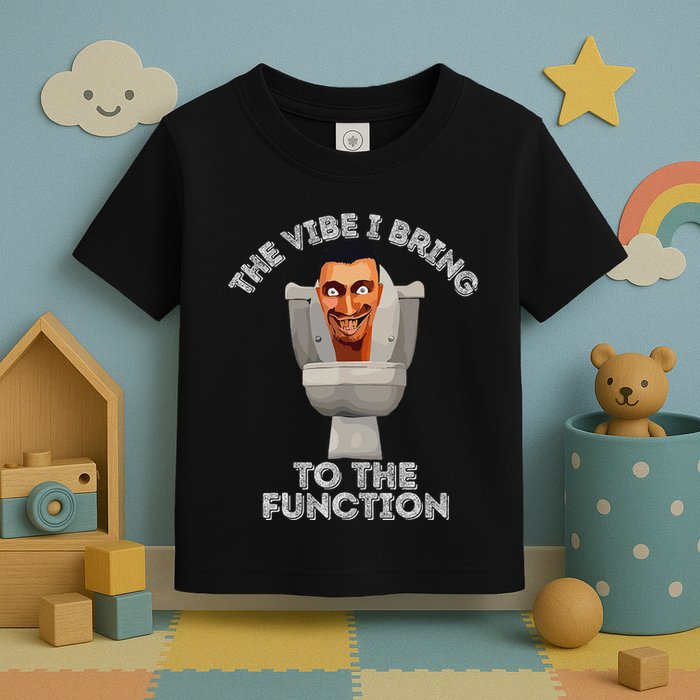 The Vibe I Bring To The Function Meme Skibid.I Toilet Meme Toddler T-Shirt