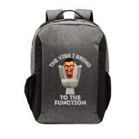 The Vibe I Bring To The Function Meme Skibid.I Toilet Meme Vector Backpack