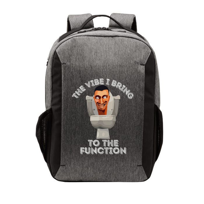 The Vibe I Bring To The Function Meme Skibid.I Toilet Meme Vector Backpack