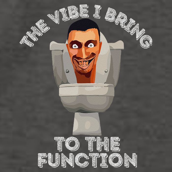 The Vibe I Bring To The Function Meme Skibid.I Toilet Meme Vector Backpack