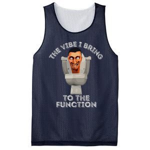 The Vibe I Bring To The Function Meme Skibid.I Toilet Meme Mesh Reversible Basketball Jersey Tank